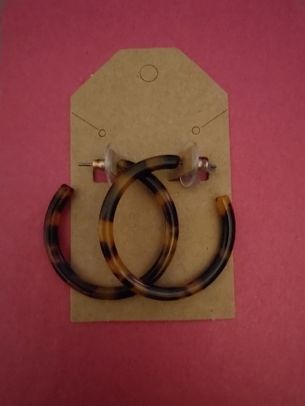 Tortoiseshell Hoop Earrings